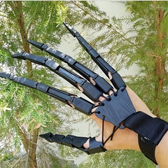 Halloween Articulated Fingers Scary Hand Glove for Cosplay
