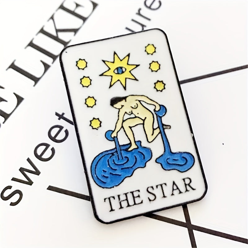 Star & Nude Alloy Brooch for Clothes Bags Jackets