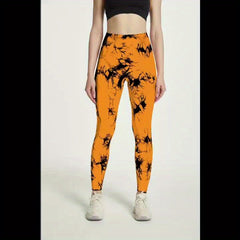 High Waist Tie Dye Leggings Seamless Workout Pants for Women