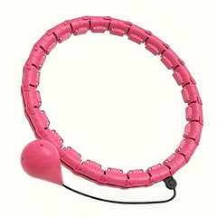 Detachable 24 Sections Fitness Hoop Outdoor Pilates Ring With Solid Ball