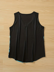 Graphic Print Tank Top Sleeveless V Neck Summer Top Women's Clothing