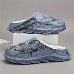 Men's Cozy Fuzzy Slippers Plush Comfy Home Shoes