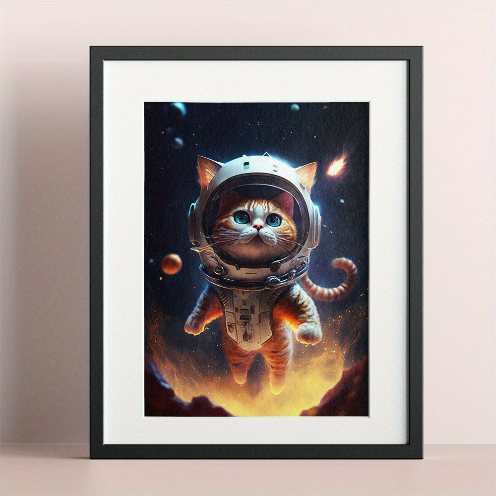 Fantasy Animal Astronaut Poster for Kids Room Decor