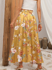 Floral Print Maxi Skirt for Spring & Summer
