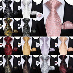 Men's Tie Paisley Wedding Tie For Men Set