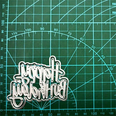 1pc Happy Birthday Metal Cutting Dies Stencil Scrapbook Album