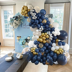 60 Navy Party Latex Balloons Garland Kit Wedding Graduation Baby Shower Decor