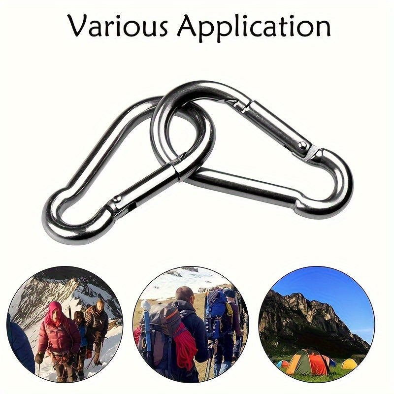 Heavy Duty Locking Carabiner for Backpacks, Fishing, Hiking, Mountaineering
