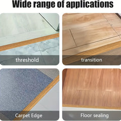 6.56ft Floor Transition Strip Self Stick Carpet & Flooring Edge Trim PVC Thresho