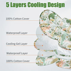 Summer Ice Cooler Mat for Baby Stroller Dining Chair Car Seat