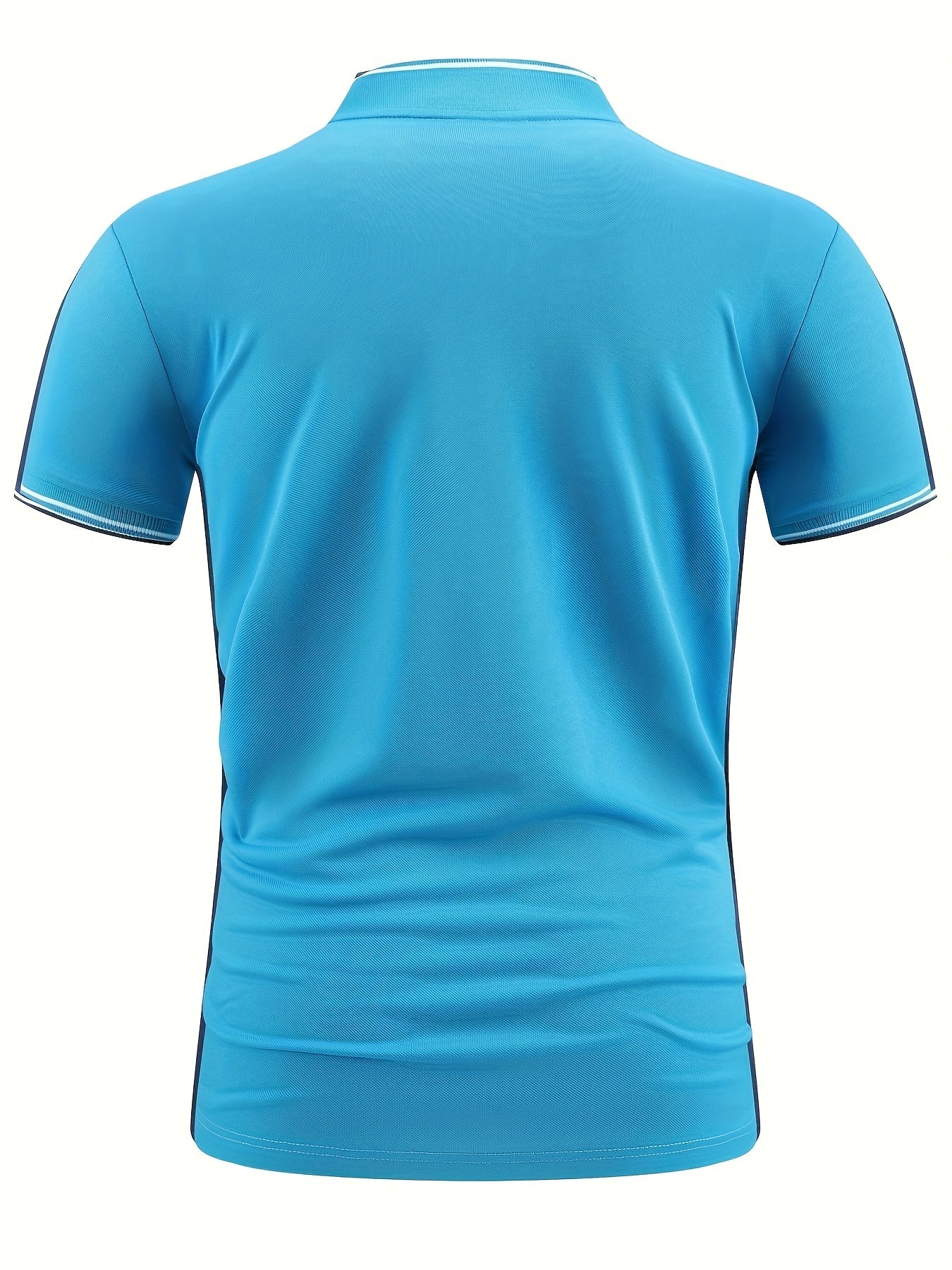 Men's Casual Shirt Top Stand Collar Short Sleeve Closure