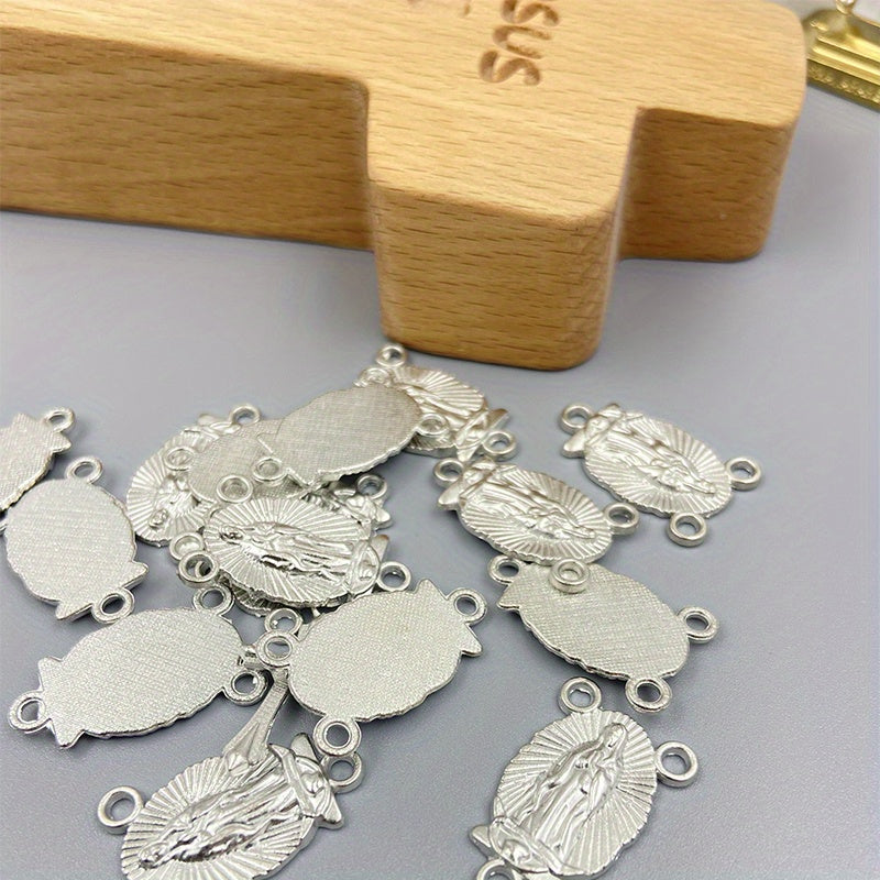60pcs Religious Figure Pattern Hangings Jewelry Connectors