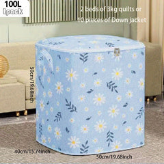 3 Pcs Daisy Pattern Storage Box Large Capacity Clothes Organizer