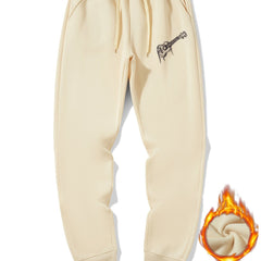Men's Guitar Sherpa Fleece Drawstring Sweatpants