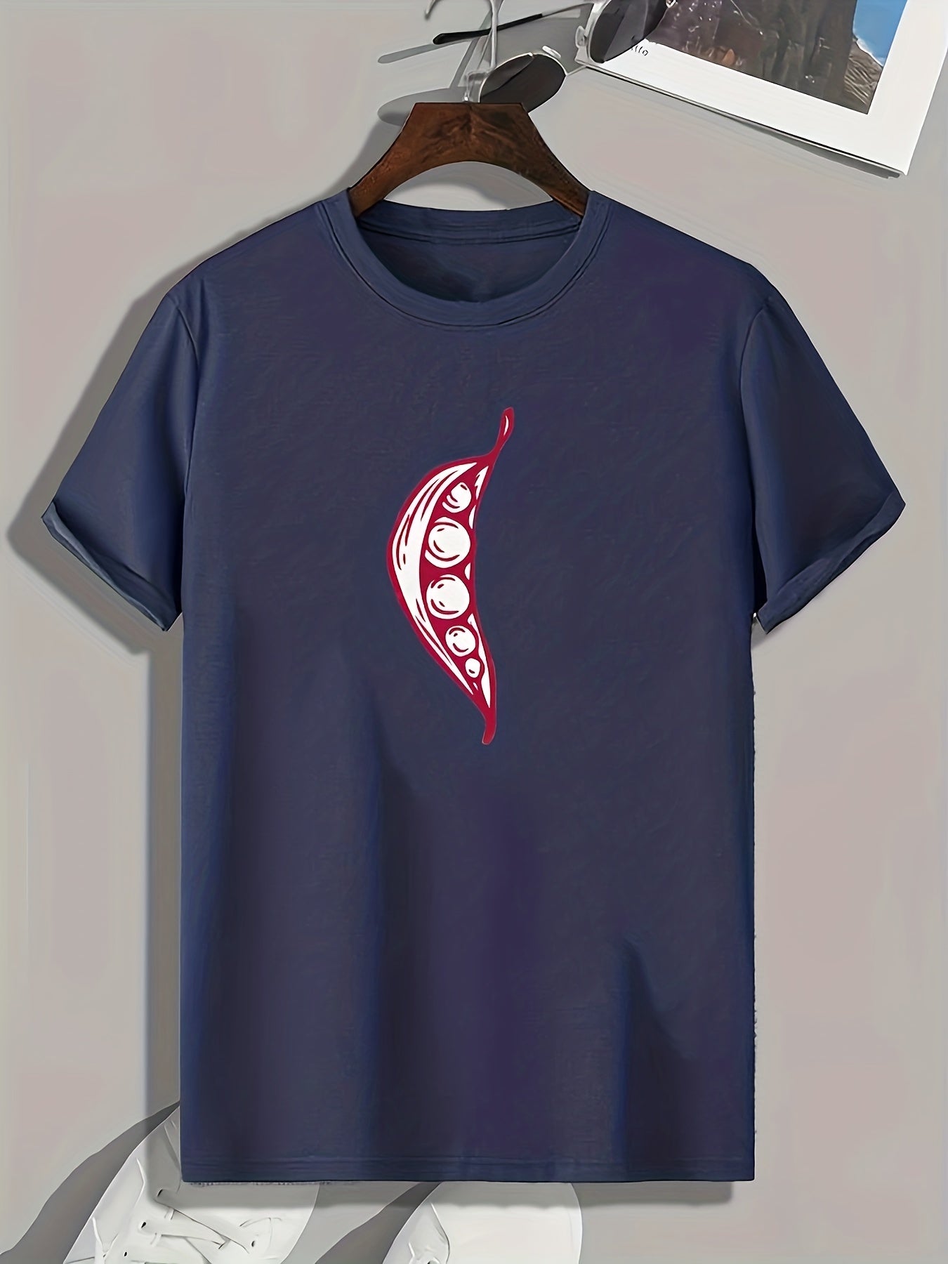 Men's Pease Print Graphic T-shirt for Summer