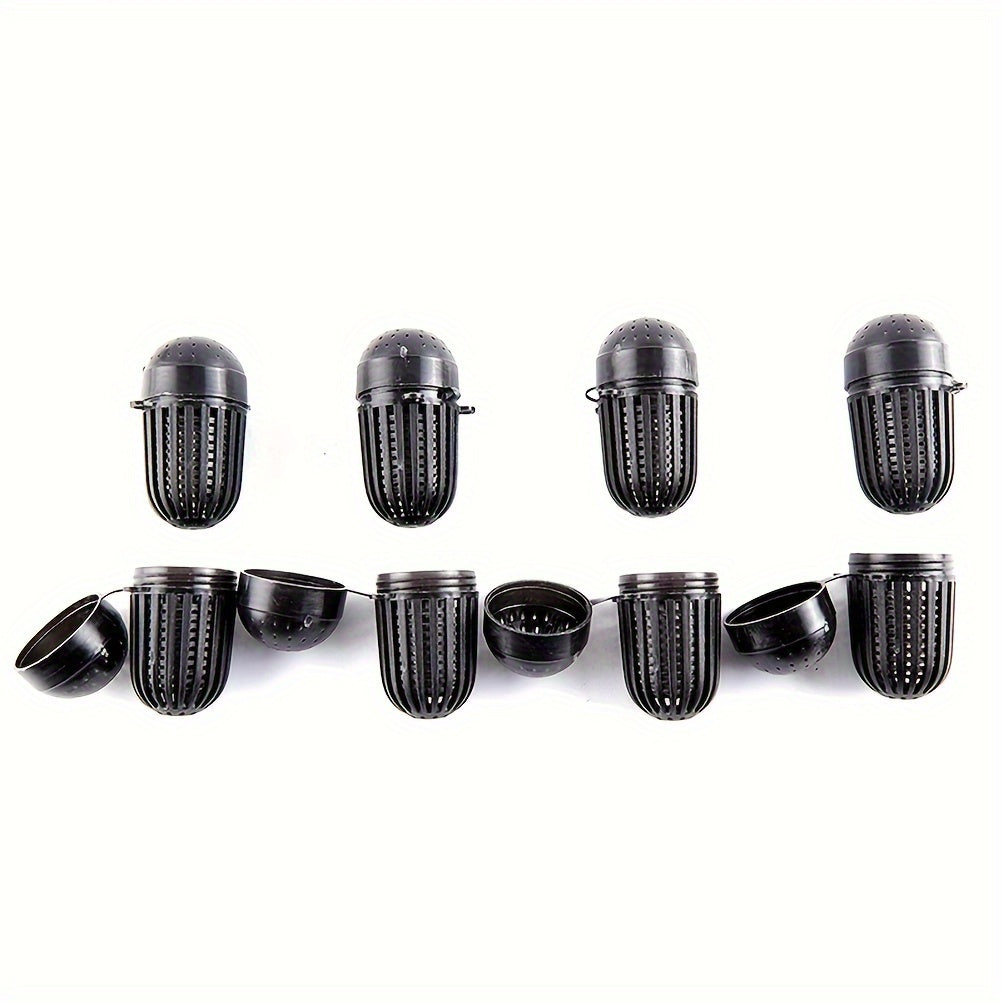 10pcs Portable Bait Cages for Crab and Shrimp Fishing