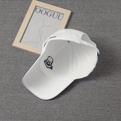 FASTGOOSE Baseball Cap Cotton Skull Embroidered Outdoor Sports Hip Hop Hat