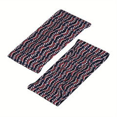 Boho Vintage Headband Non Slip Hair Band Navy Soft Headband for Gym Yoga