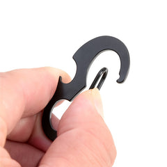 5pcs Stainless Steel Keychain Keyring for Camping Hiking