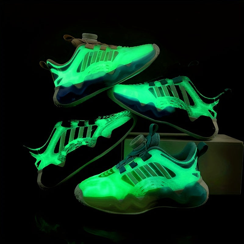 Kid's Rotating Buckle Basketball Shoes