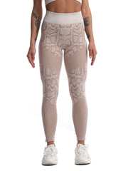 Snakeskin Print Sports Leggings High Stretchy Yoga Fitness Pants