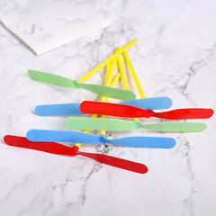 5pcs Bamboo Dragonfly Hand Rub Flying Sky Outdoor Toy