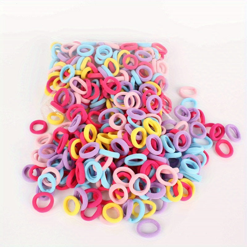 100 Children's Hair Rings Sweet Elastic Hair Ties