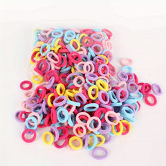 100 Children's Hair Rings Sweet Elastic Hair Ties