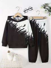Boy's Surfer Outfit 2pcs Hoodie & Sweatpants Set