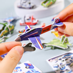 30pcs 3D Airplane Puzzle DIY Craft Kit for Kids - Great Birthday & Student Gift