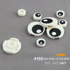 2x2 Smooth Round Eye Building Block Technology MOC Accessories
