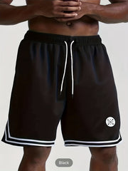 Men's Drawstring Basketball Shorts Lightweight Athletic Shorts