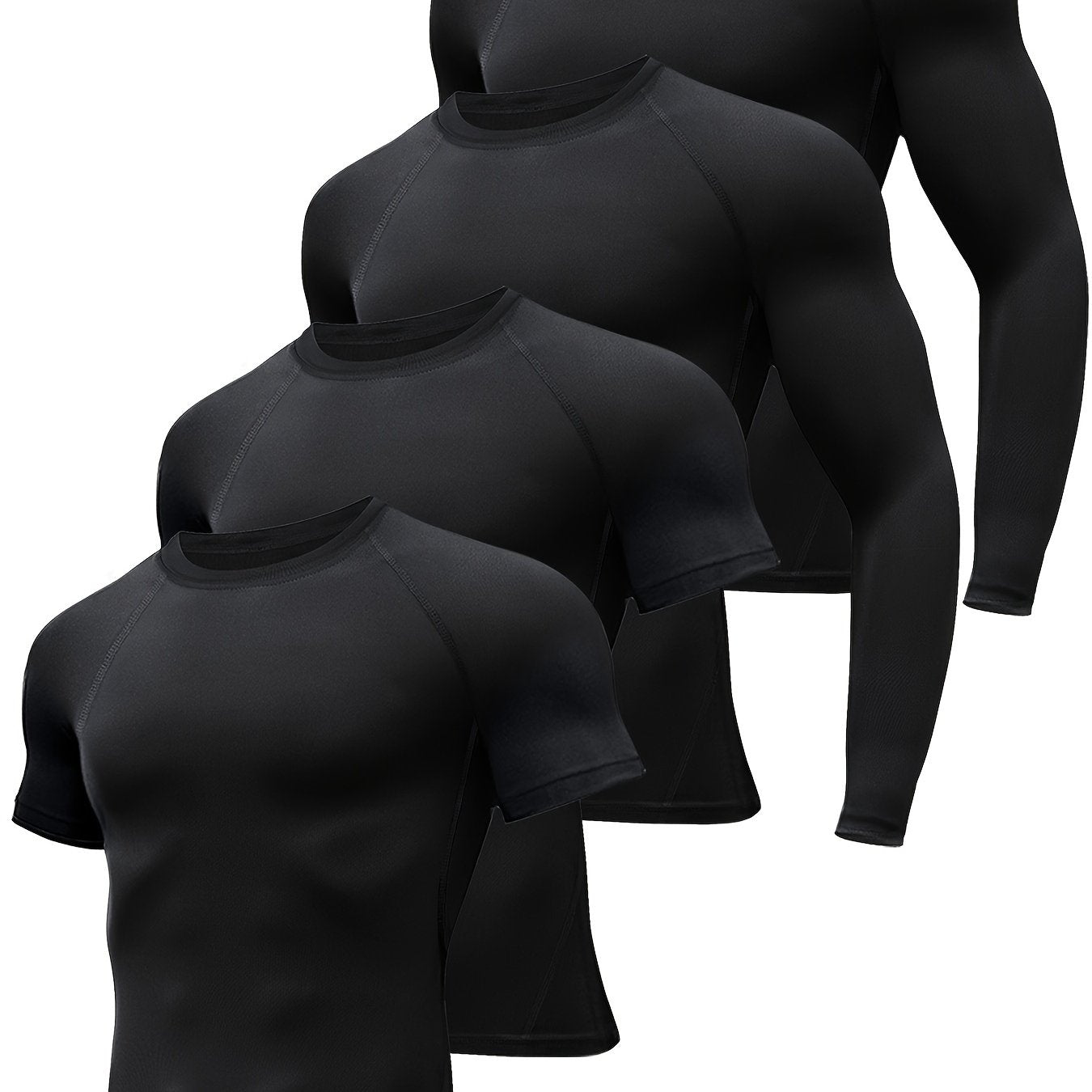 Men's Compression Shirt Set for Sports and Workouts