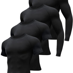 Men's Compression Shirt Set for Sports and Workouts