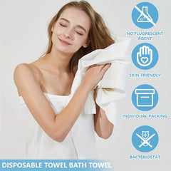Disposable Bath Towel And Hand Towel Set, Travel Hotel Soft Face Towel