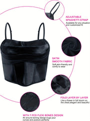 Satin Cami Corset Bustier Body Shaper