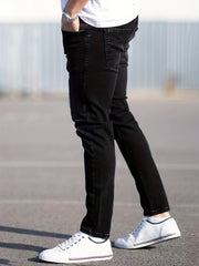 Men's Stretch Skinny Jeans w/ Pockets Casual Street Style