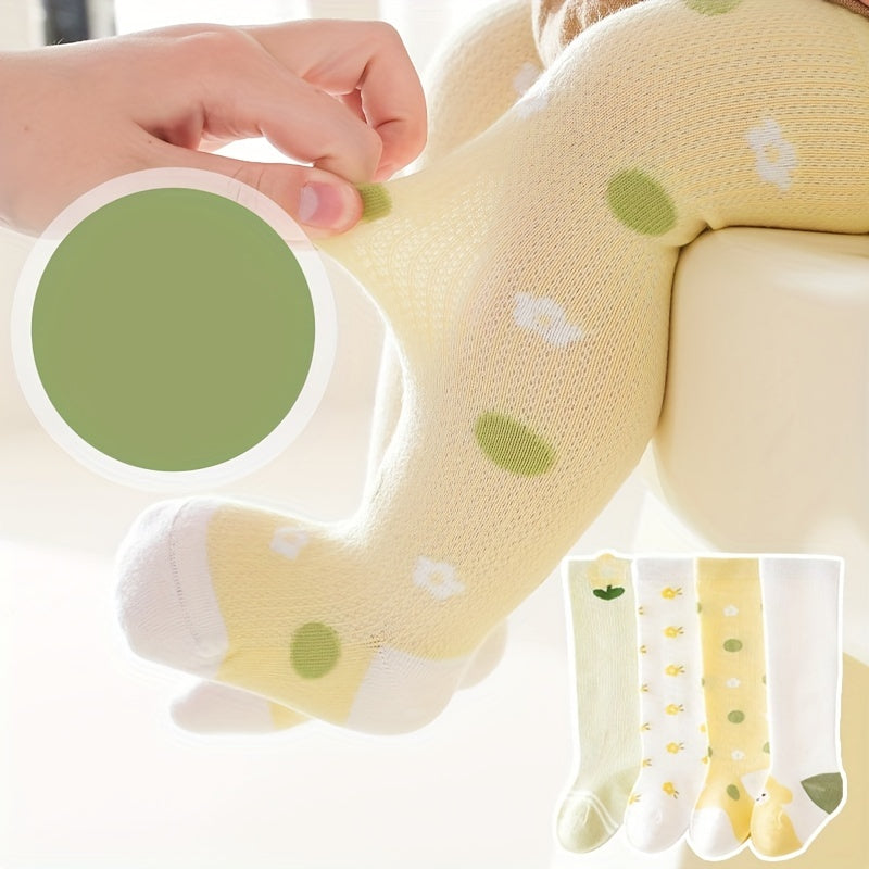 Baby Girls Mesh Crew Socks Boneless Mosquito-proof Stockings