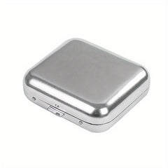 Portable Ashtray Coffins Shape Keychain Metal Button