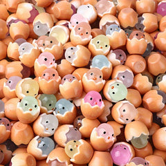 18pcs Glow in the Dark Mini Eggs Resin Garden Decor Easter Gift