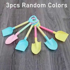 3pcs Beach Sand Shovel Random Patterns Outdoor Sandbox Fun Summer Toy