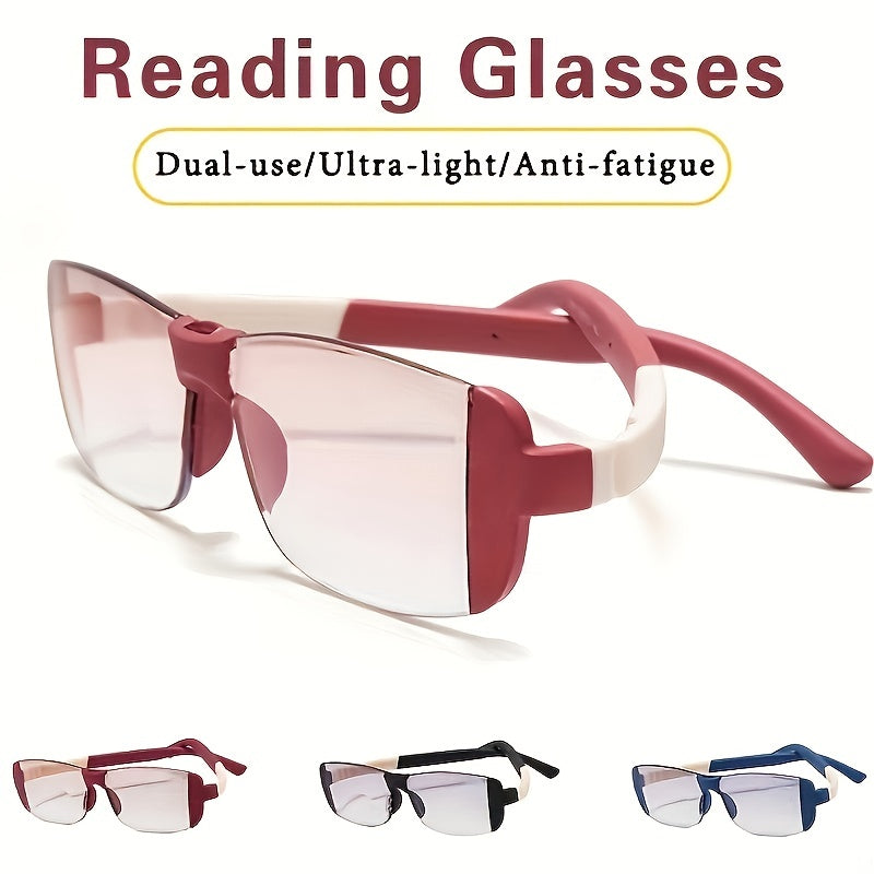 Anti Light Reading Glasses Bifocal Presbyopia Glasses 1.0-4.0