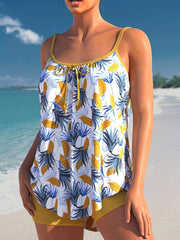 Leaf Pattern Tankini Set