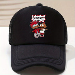 Cartoon Printed Peaked Cap Sunshade Baseball Cap