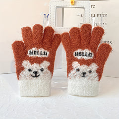 Kids' Cartoon Winter Gloves Coldproof Warm Keeping