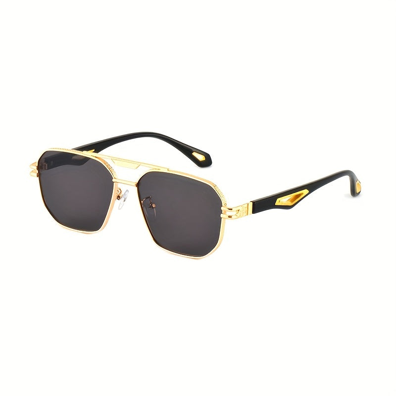 Men's Retro Metal Square Sunglasses UV Protection