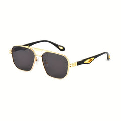 Men's Retro Metal Square Sunglasses UV Protection