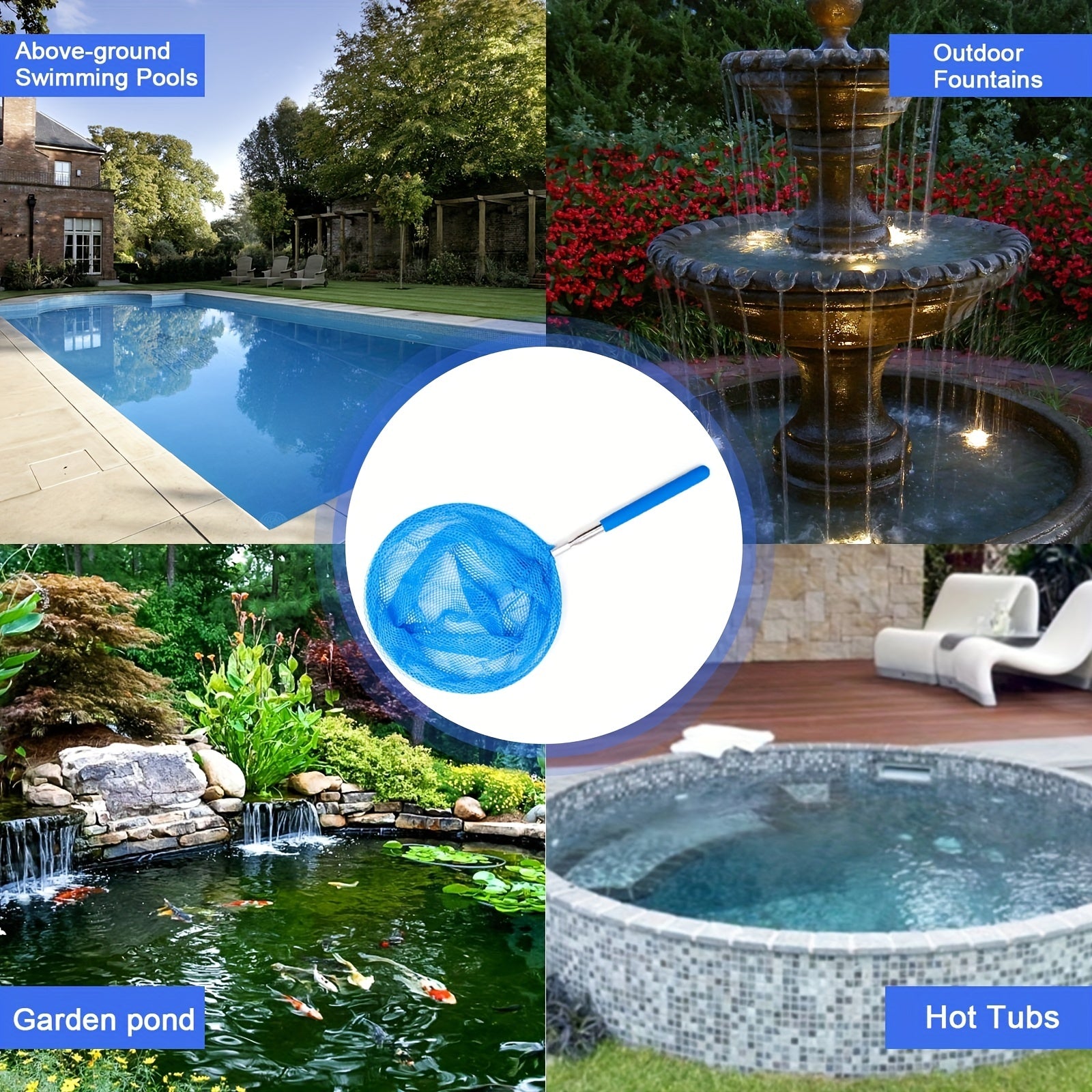 1pc Swimming Pool Net Shallow Deep Water Fishing Net