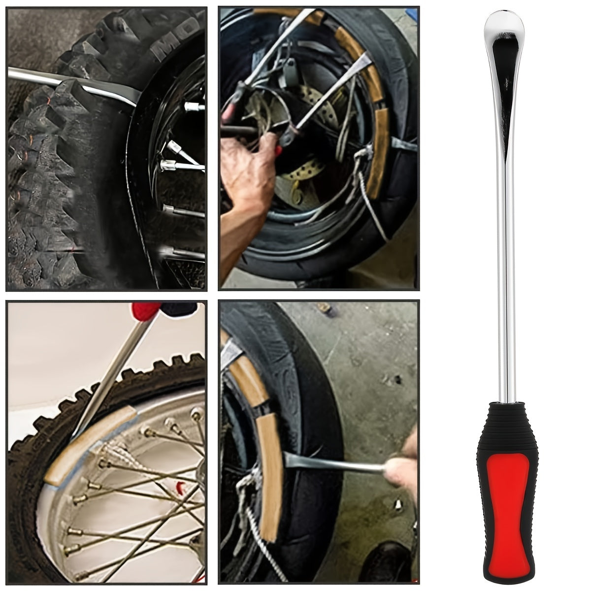 3Pcs Motorcycle Tyre Repair Tool Spoon Set 14 5 Inch Tire Levers Heavy Duty Moto