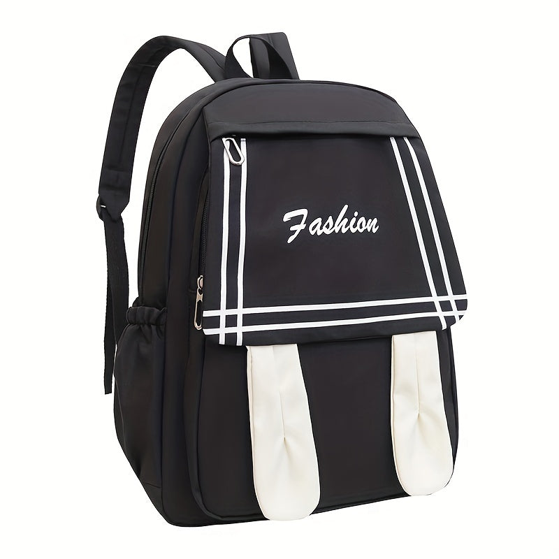 Kids Large Capacity Backpack Travel Schoolbag Flip Pocket Backpack